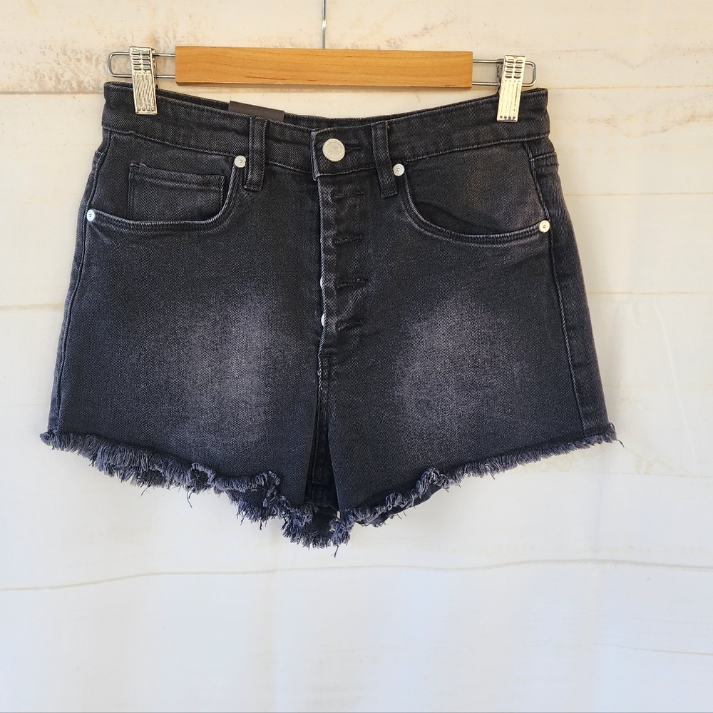 BlankNyc The Barrow Black Vintage High Rise Shorts